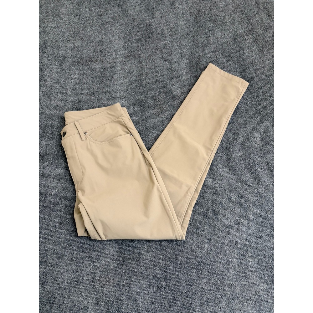 Cuts Clothing AO Slim Fit Pants Khaki Tan 32x34 Mens Technical Chino Trousers